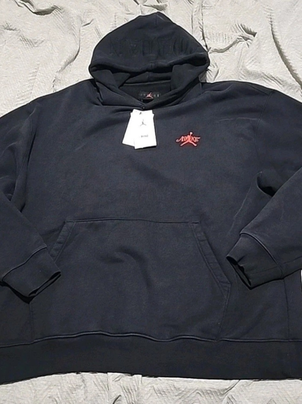 Nike JORDAN x Awake Authentic NYC Black Hoodie Size 2XL FQ5543-010